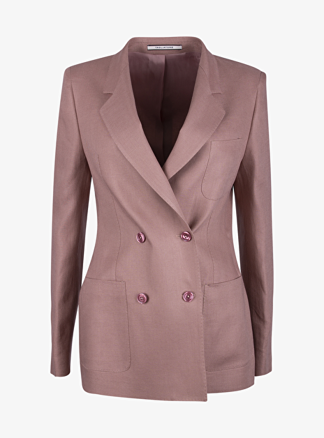 Blazer linnen oud poederroze DELSCHER. Fashion